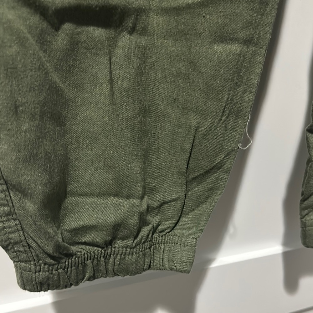 Sanctuary linen Dark Green Jogger Pants - Picture 4 of 6
